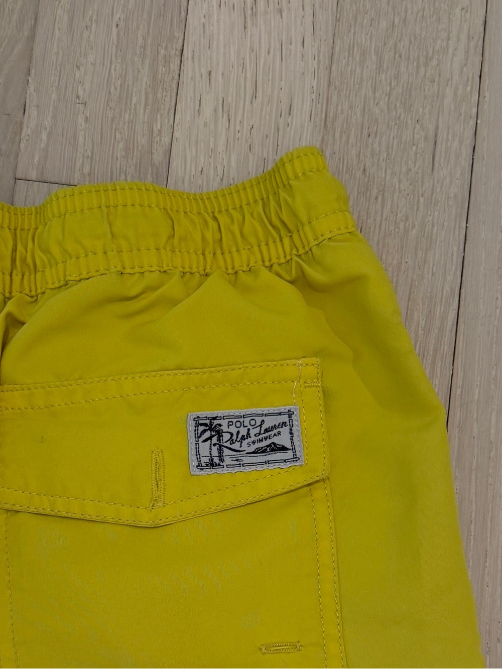 Ralph Lauren Traveller Polo Boys Yellow Swim Trunks Board Shorts Large 14-16 - Picture 9 of 9